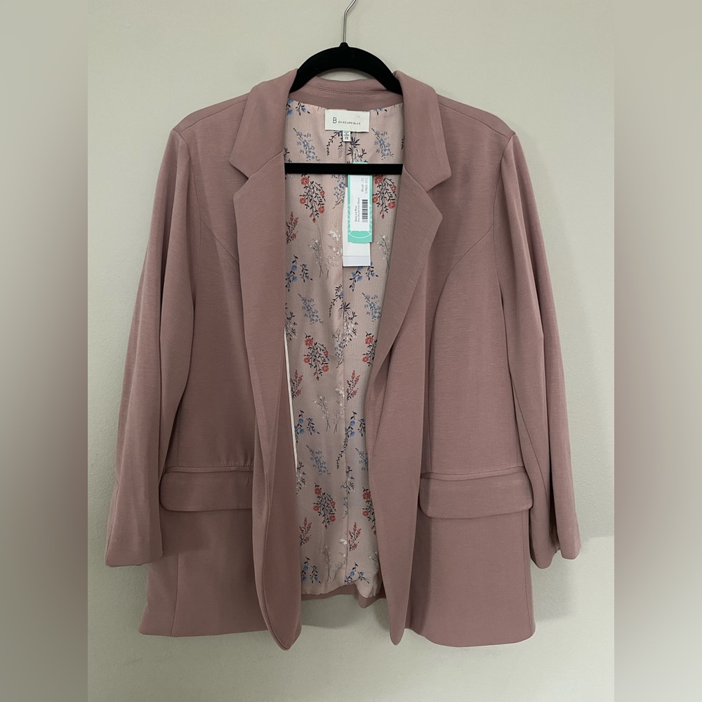 Pink/blush soft blazer